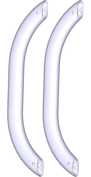 Rangiergriffe für Caravan Alu-Line