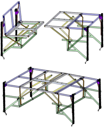 Sitzgruppenkonstruktion Alu-Line